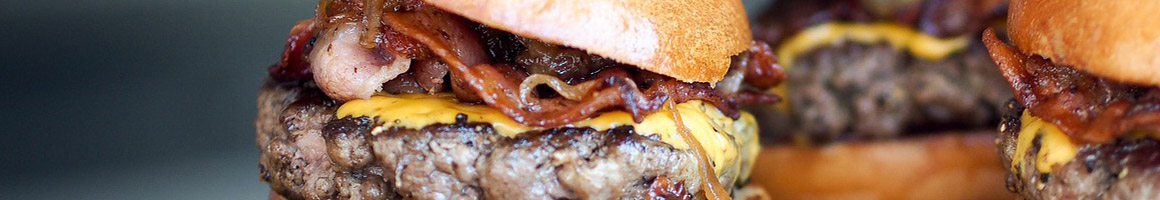 Eating Burger at Bill's Burgers restaurant in Van Nuys, CA.